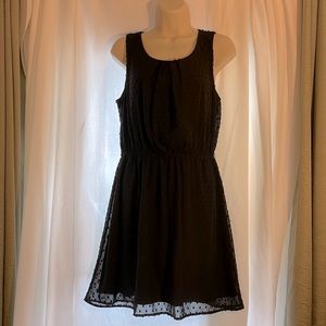 Black Textured Dress, Size 6, Elle Brand